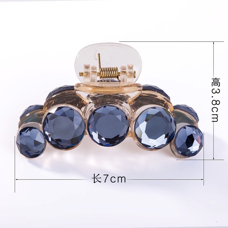 kẹp tóc đá chất liệu nhựa đẹp dài 7cm