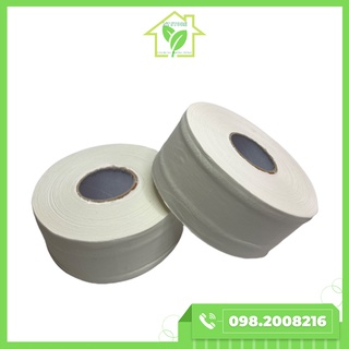 Giấy vệ sinh cuộn lớn có lõi 2 lớp siêu dai, mềm mịn cuộn 700g