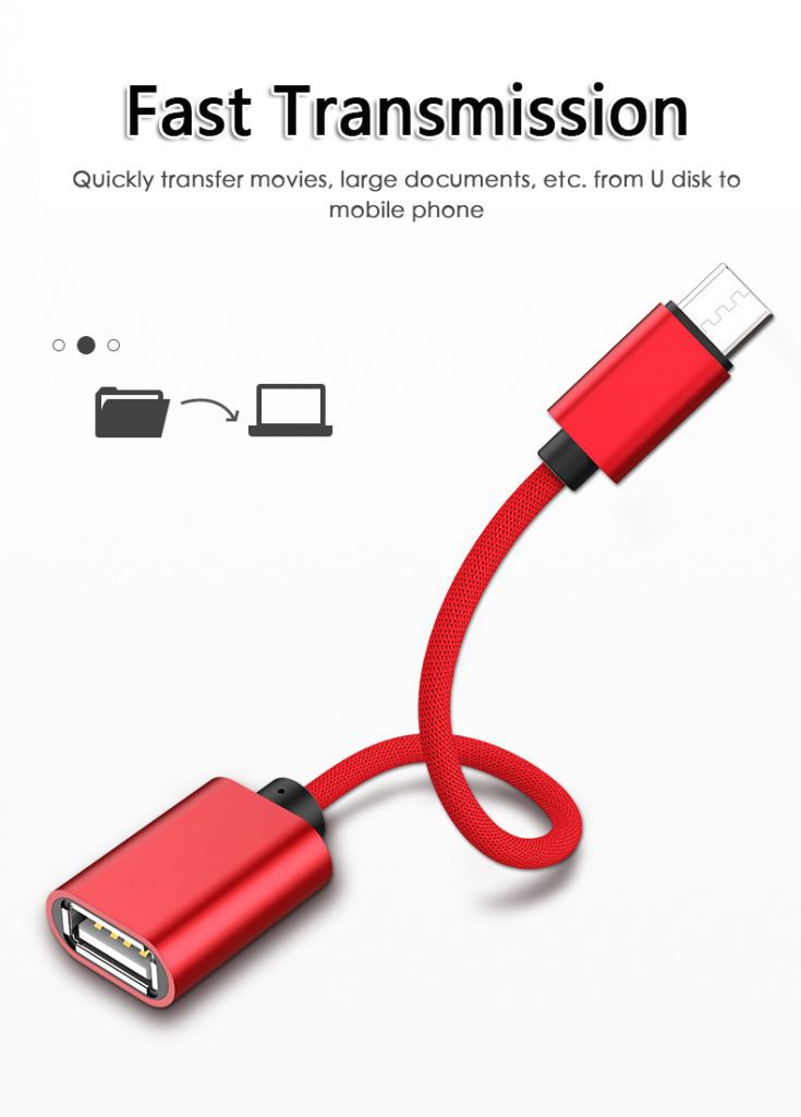 Dây Cáp Chuyển Đổi Usb Type-C / Micro Usb Otg Đa Năng Chất Lượng Cao