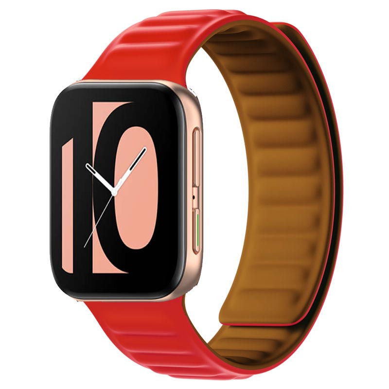 Dây Đeo Silicon Từ Tính Thay Thế Cho Đồng Hồ Thông Minh Oppo Watch 41mm 46mm
