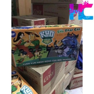 Sữa trái cây Lif Kun 1 lốc 4 hộp x 110ml Đủ vị