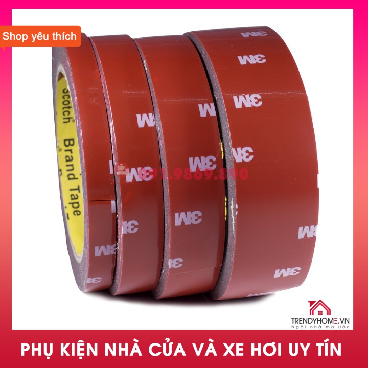 Keo Dán Cường Lực 2 Mặt 3M VHB 4229P (nhiều size - cuộn dài 1.5 mét)