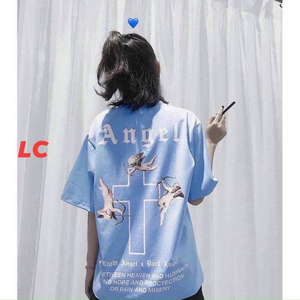Áo Thun Tay Lỡ Unisex - Áo Thun Nam Nữ ANGEL | BigBuy360 - bigbuy360.vn