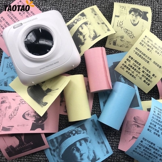 ▶ Cuộn Giấy Dán In Ảnh Nhiệt Di Động Chống Nhòe Nhiều Màu