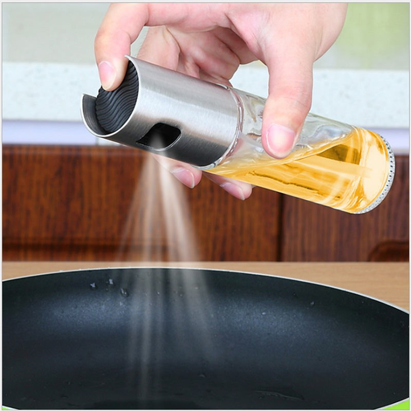 Bình Xịt Dầu Ăn, Lọ Đựng Gia Vị Thủy Tinh Dạng Xịt Tiện Lợi