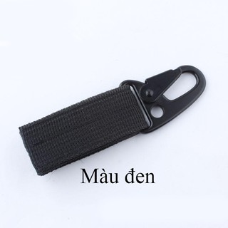 Móc chìa khóa kiểu lính màu đen