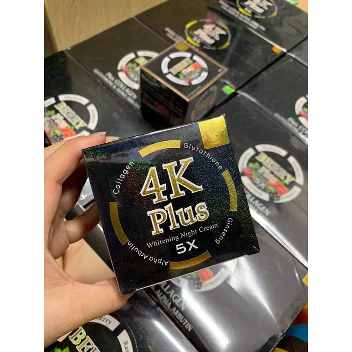 Kem Dưỡng Trắng Da Nhân Sâm 4K Plus Whitening Night Cream 5X ( mẫu mới nhất)