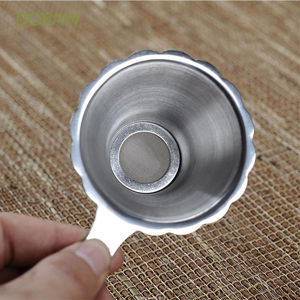 Phễu lọc trà bằng thép không gỉ có thể tái sử dụng tiện lợi