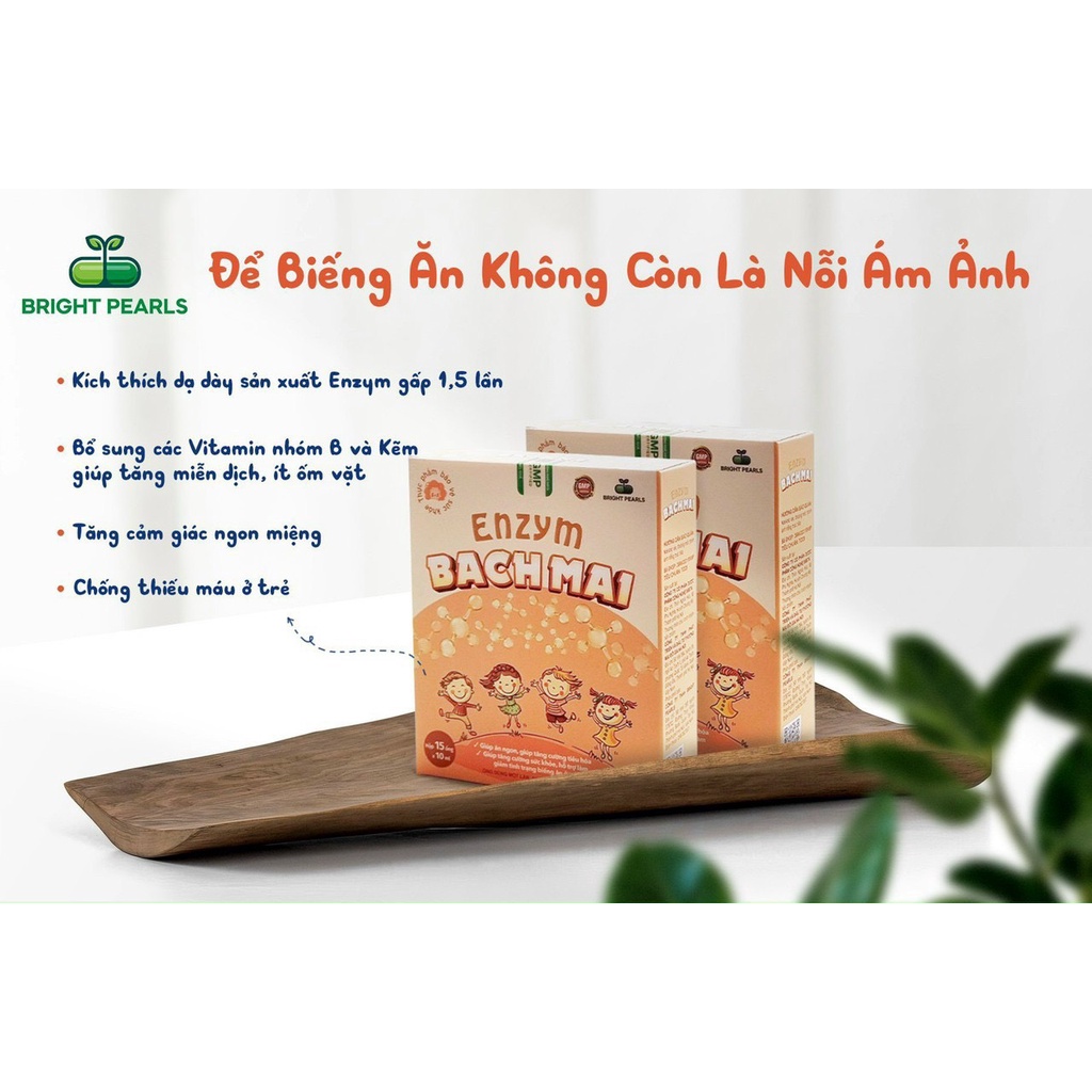 Enzym Bạch Mai hỗ trợ bé ăn ngon tăng đề kháng, giảm đầy bụng từ 6 tháng