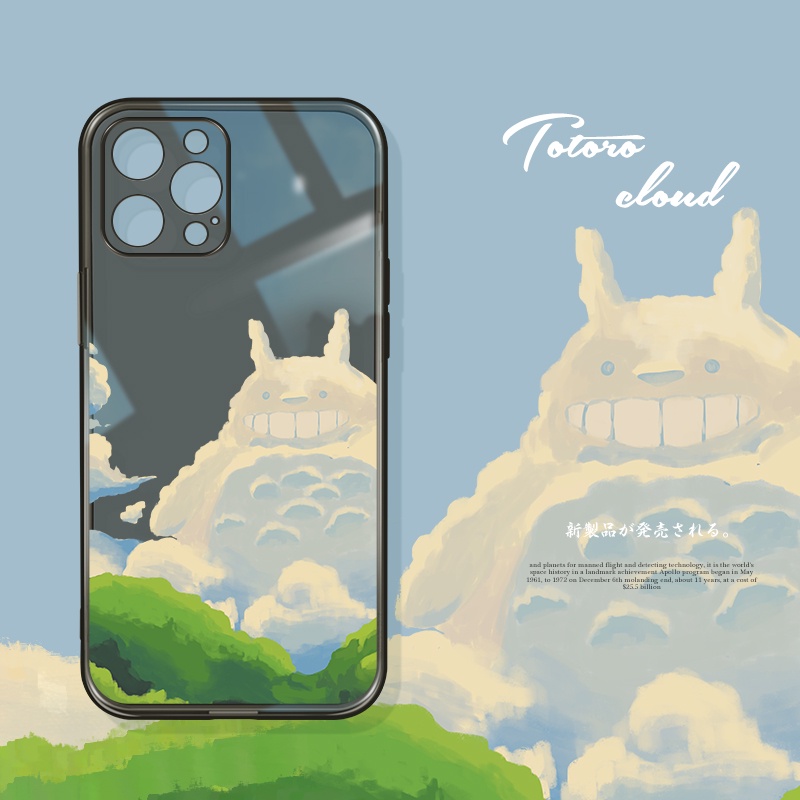 Ốp Điện Thoại Chống Sốc In Hình Totoro Dễ Thương Cho Iphone 13 Pro 11 Pro Max Xr 6s 7 8 Plus 12 Mini 14 Pro Xs Max