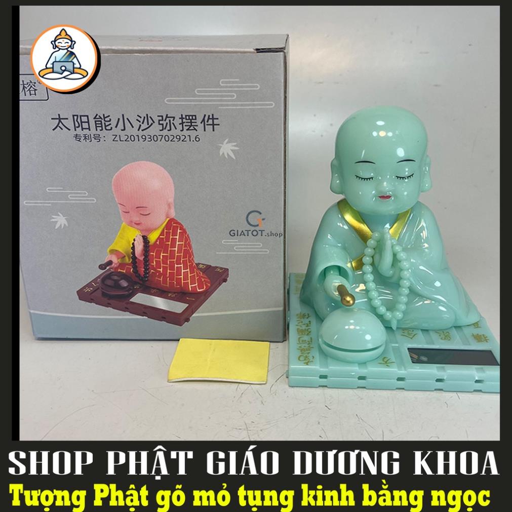 Tượng Phật gõ mỏ tụng kinh bằng ngọc - TƯỢNG PHẬT TỰ ĐỘNG LẮC LƯ GÕ MÕ TỤNG KINH CHẠY NĂNG LƯỢNG MẶT TRỜI