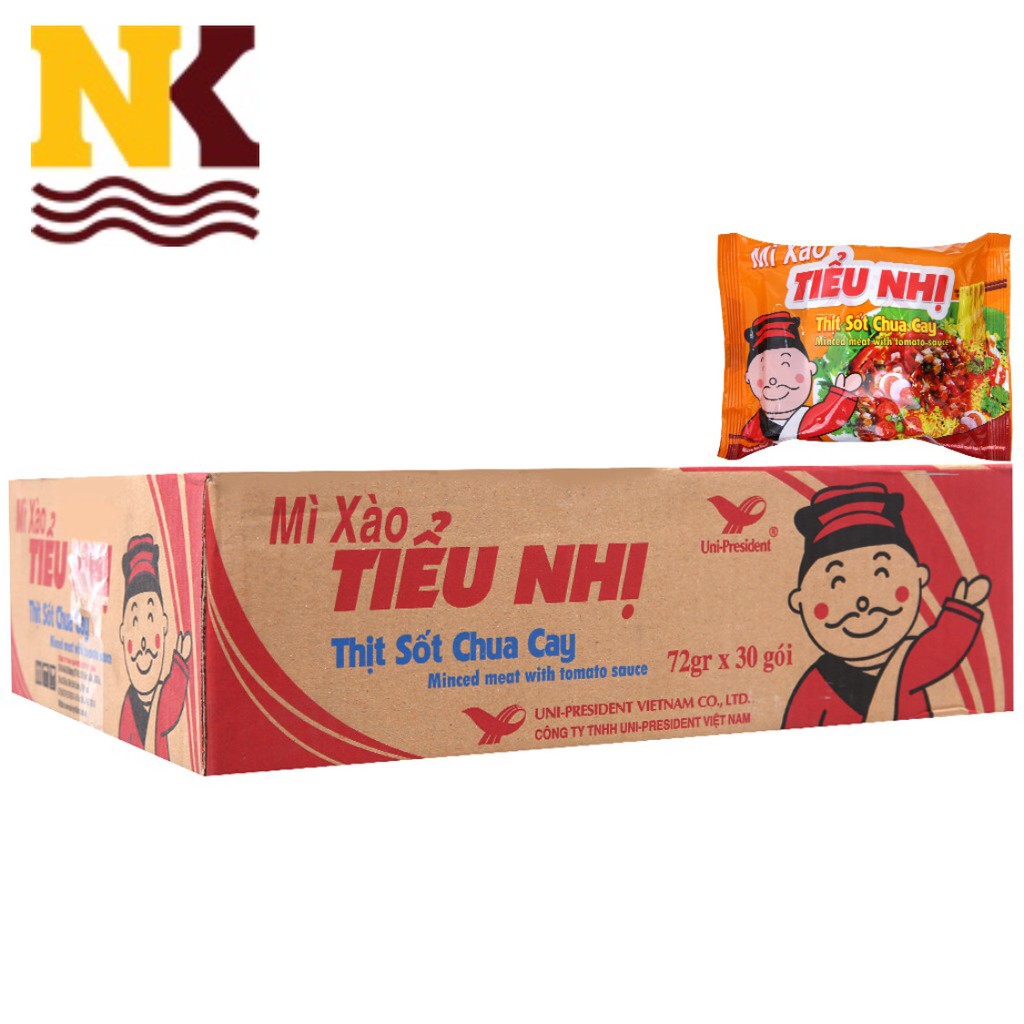 Mì tiểu nhị sốt chua cay 72g x 30 gói