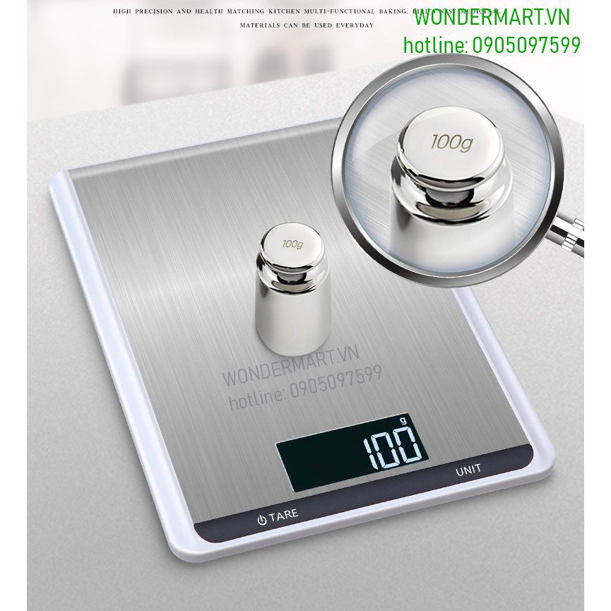 Cân điện tử Digital Scale CX-518 10kg nút cảm ứng màn hình LED cao cấp