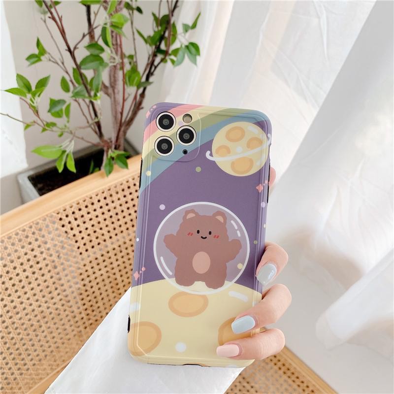 Ốp lưng iphone Gấu - Thỏ Phi Hành Gia IMD 6/6plus/6s/6s plus/6/7plus/8plus/x/xs/xsmax/11/11pro/11 promax DT06- Dino Case