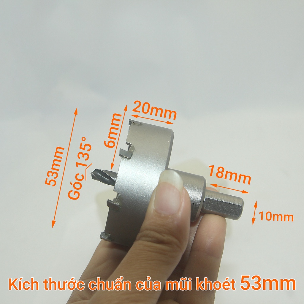 Mũi khoan khoét lỗ sắt,nhựa , gỗ,hợp kim phi 16 đến 60