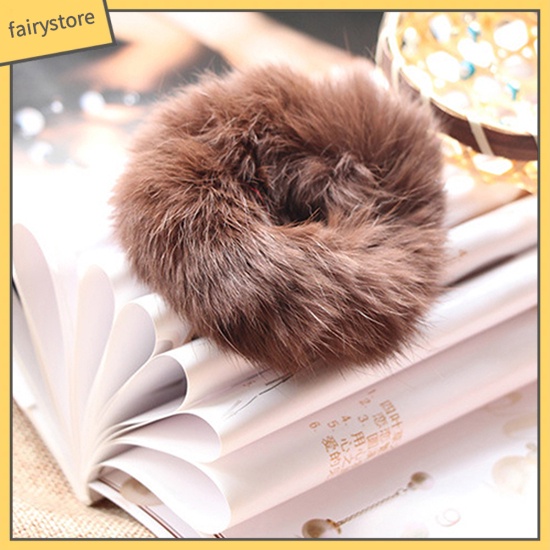 Dây buộc tóc lông mềm thời trang nữ tính