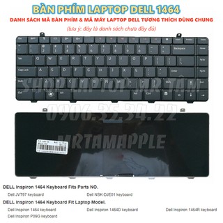 Bàn phím Laptop Dell 1464