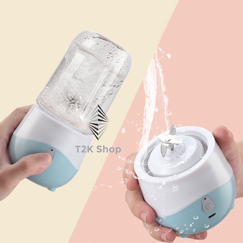 Máy xay sinh tố cầm tay mini - Máy xay sinh tố trái cây Honguo sạc pin dung tích 300ml - T2K Shop