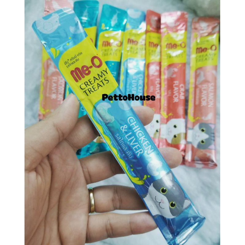 1 tuýp/thanh 15g MeO Me-O Me0 Me-0 creamy treat Soup thưởng cho mèo