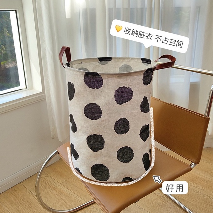 Đồ nội thất trong nhà kẻ sọc sáng tạo Có thể gập lại Giỏ lưu trữ dung lượng lớn