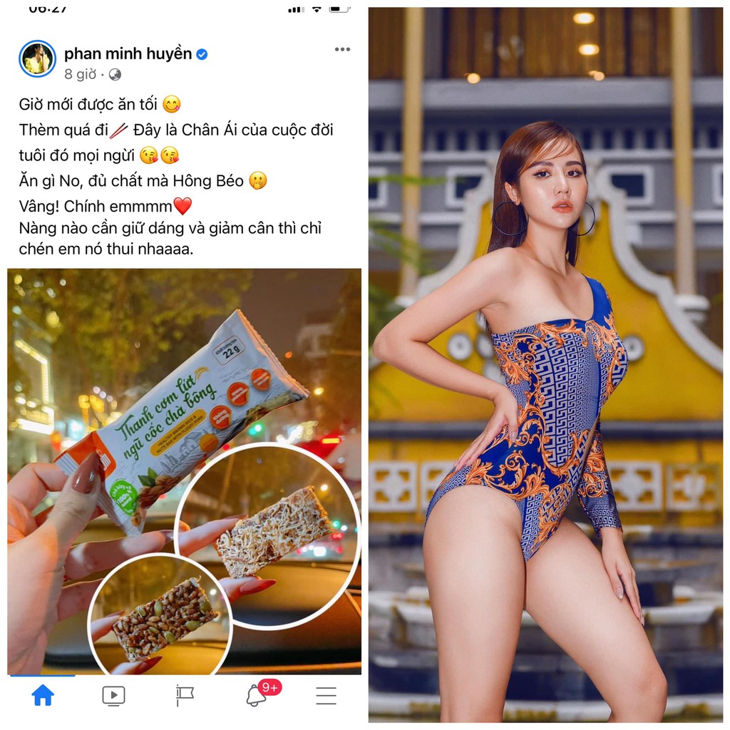 Thanh gạo lứt ngũ cốc Herbslim - Chà Bông và Rong Biển - Trấn Thành | BigBuy360 - bigbuy360.vn