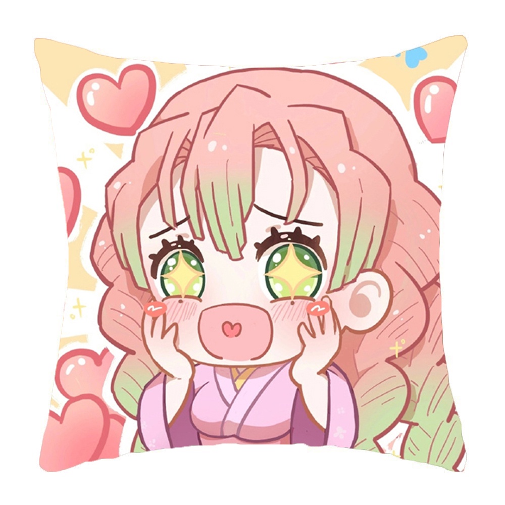 Gối in hình KIMETSU NO YAIBA chibi anime xinh xắn tiện lợi chất đẹp