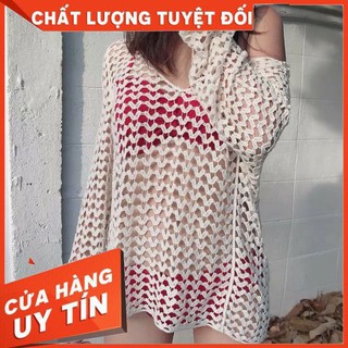 Áo Khoác Lưới Đi Biển Đẹp, Áo Lưới Thời Trang Ngày Hè Kết Hợp Với Bikini