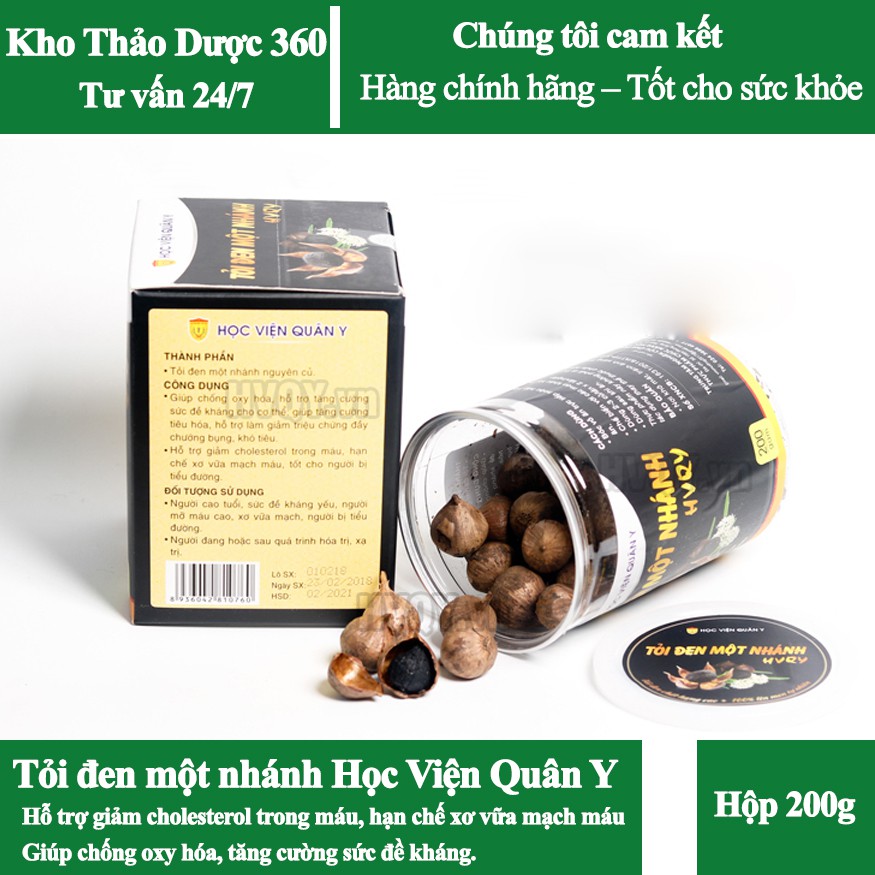 Tỏi Đen 1 Nhánh - Học viện Quân Y | BigBuy360 - bigbuy360.vn