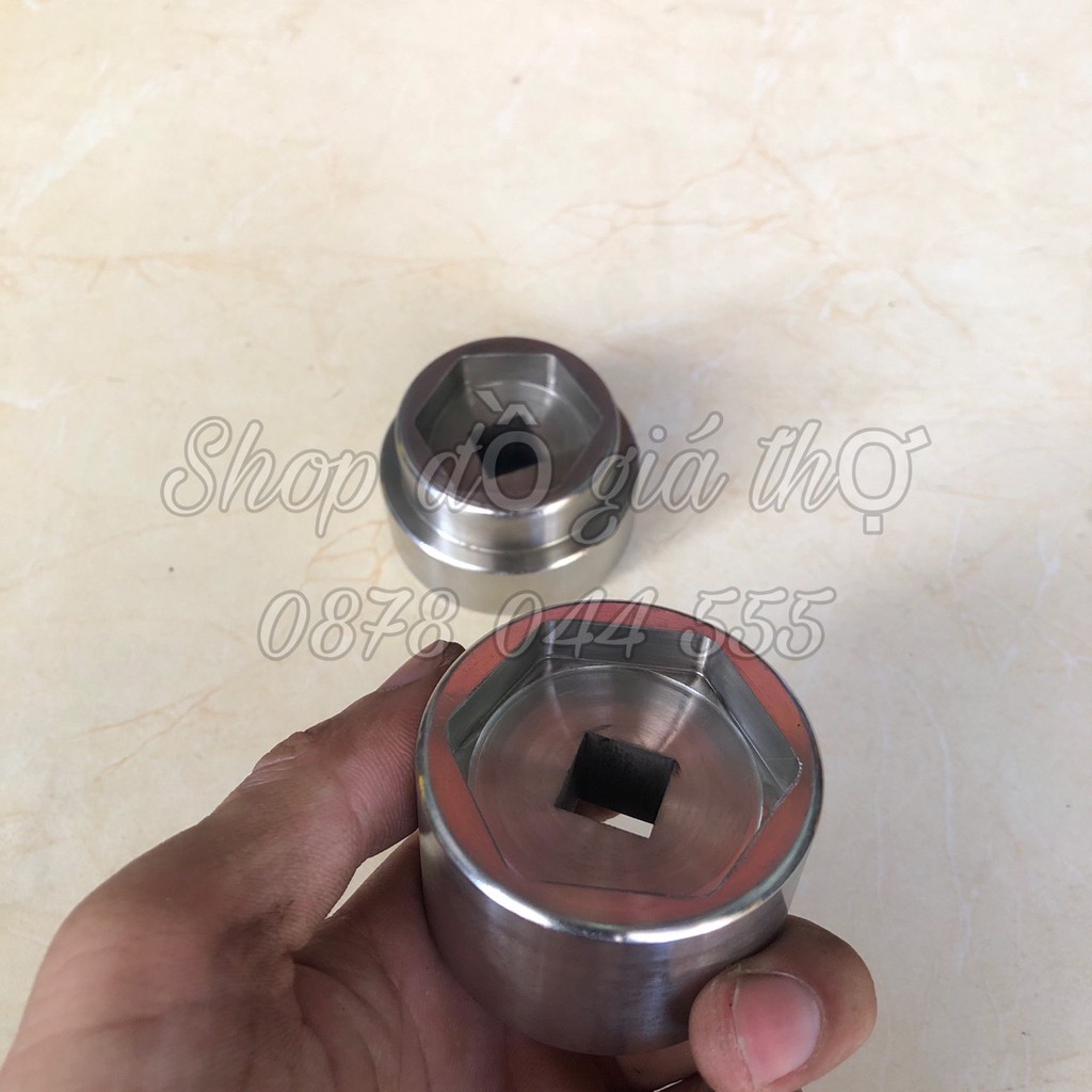 Khẩu Bắn Côn Nồi Xe Ga Tích Hợp 2 Đầu 39/41 Khẩu 34/46 Chất Liệu Inox