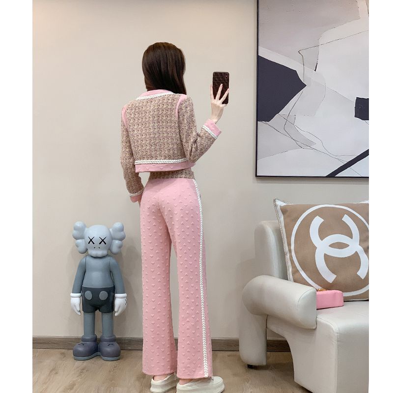 Set Áo Thun Dài Tay + Quần Dài Thời Trang Nữ