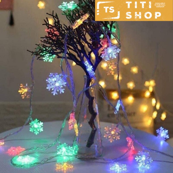Đèn nháy led hoa tuyết nhiều màu có sẵn