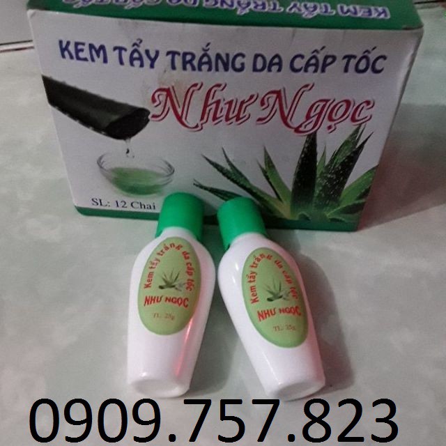 Lố 12h kem tẩy trắng da cấp tốc như ngọc