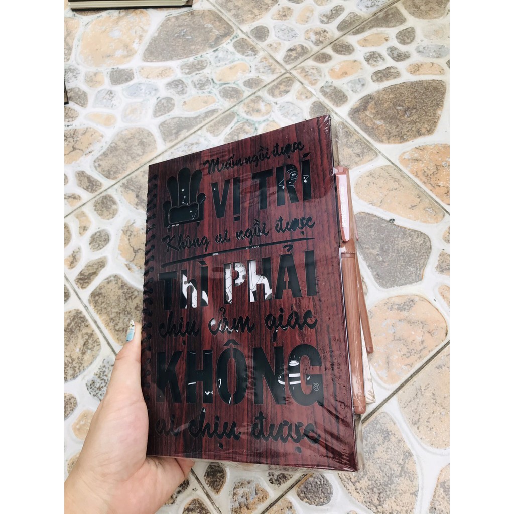 NOTE BOOK bìa gỗ