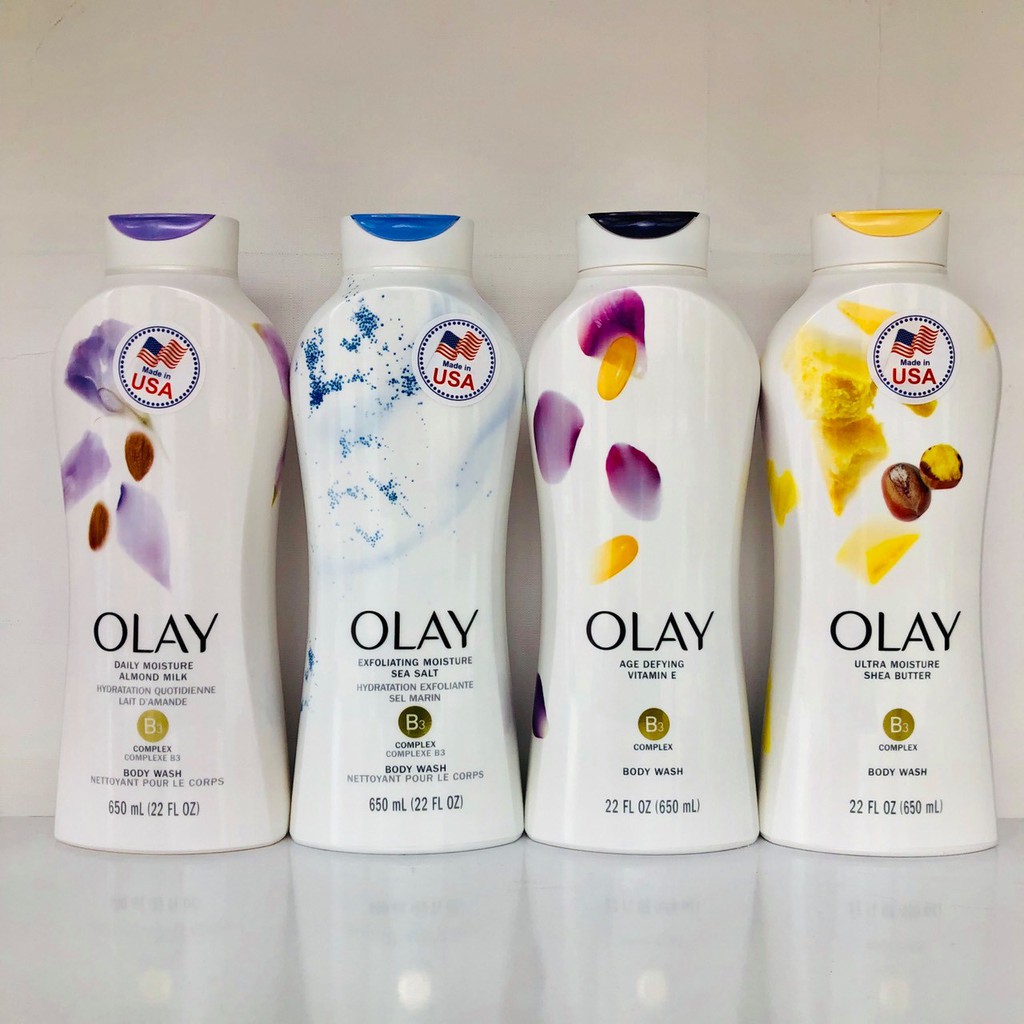 (Mẫu mới 2020) Sữa tắm Olay các loại 650ml