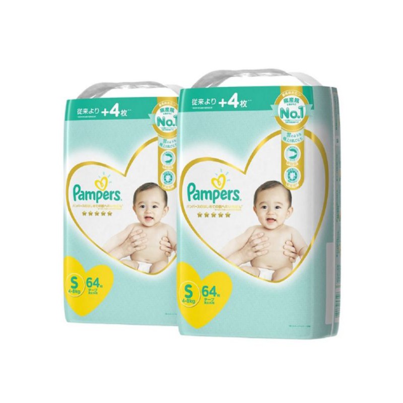 Tã dán/Tã quần Pampers Nhật NB66, S60, M48, L40, M44, L34, XL30 mới