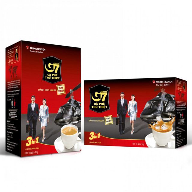 Cà Phê Trung Nguyên/ Cà Phê G7 Hòa Tan 3in1 Hộp 336g (21 Gói X 16g) Và Hộp 288g (18 Gói X 16g)