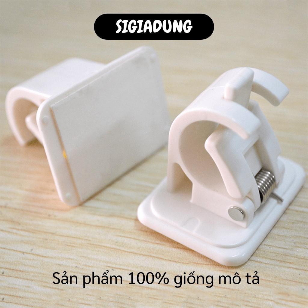 [SGD] Giá Treo Rèm - Bộ 2 Kẹp Giữ Thanh Treo Rèm Cửa Dán Tường Đa Năng 9480