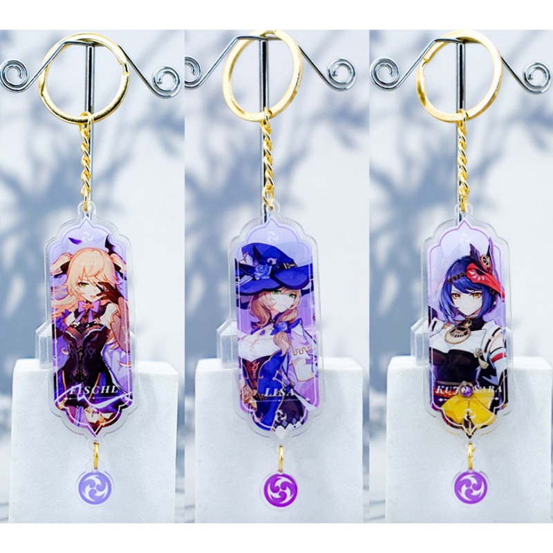 Móc Khóa Phong Cách Game Genshin Impact Hoạt Hình