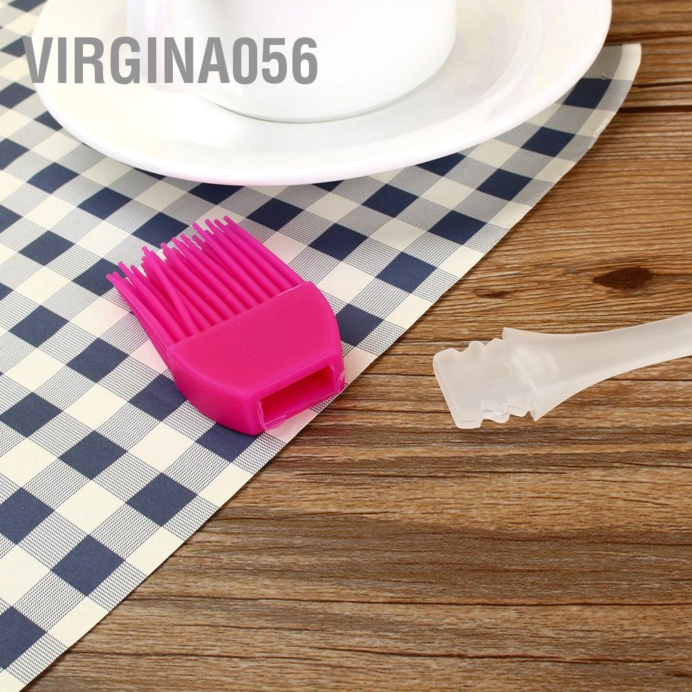 Virgina056 Silicone Nướng BBQ Bánh Mì Dầu Kem Nấu Ăn Phết Bàn Chải
