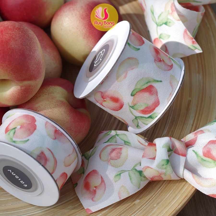 Ruy băng hoa HQ 38mm dùng làm nơ bờm, kẹp tóc - RB2212