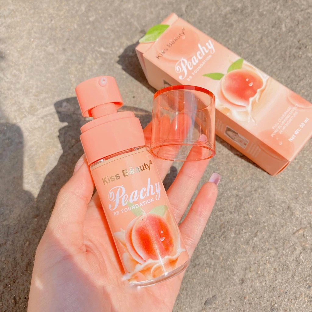 Kem nền nâng cấp tone da Peachy KISS BEAUTY made in THÁI LAN | BigBuy360 - bigbuy360.vn