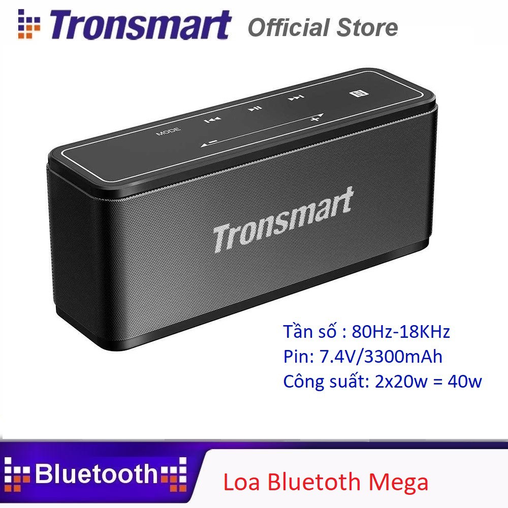 Tronsmart Element Mega: Công suất 40W, Bass mạnh và chắc