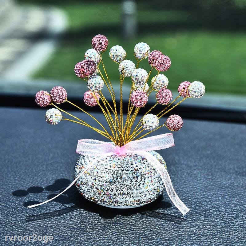 SALE Lọ hoa ánh sao đính đá lấp lánh sang trọng dùng để trang trí trên taplo xe ô tô