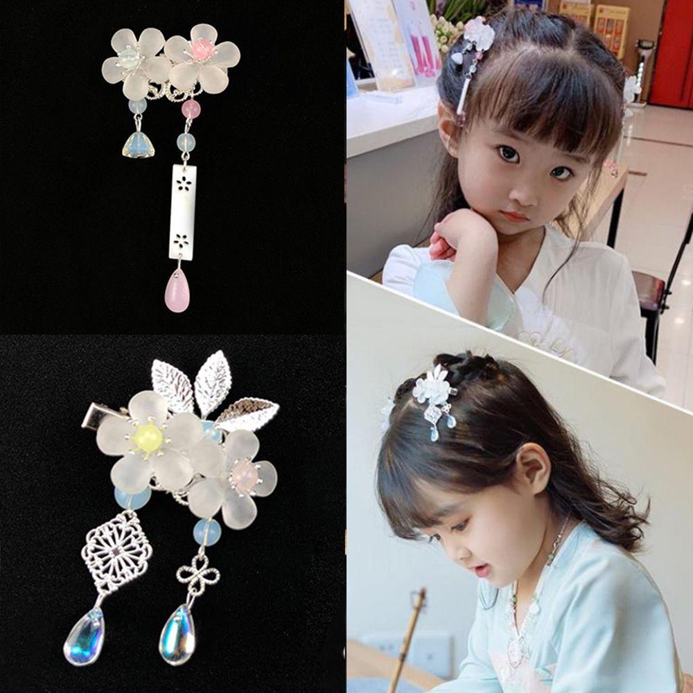 Trâm Cài Tóc Phối Tua Rua Phong Cách Hanfu Cổ Điển 15H Độc Đáo Thời Trang|Băng Đô Cài Tóc Bằng Vải Nhung Dễ Thương Xinh Xắn