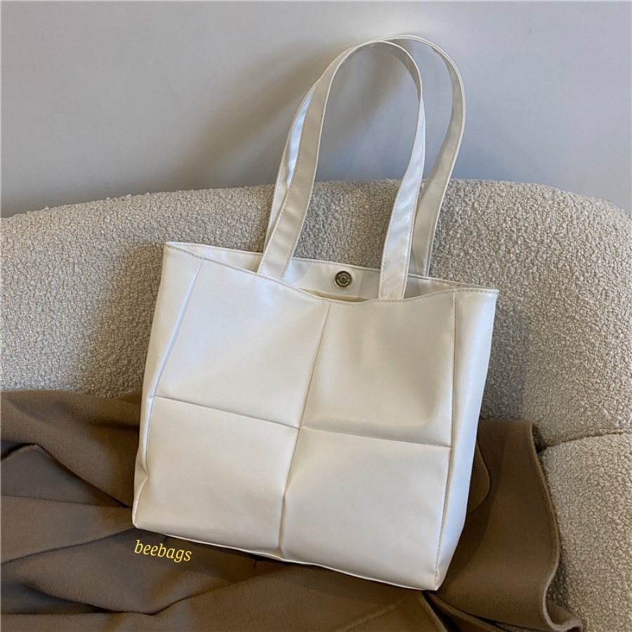 Túi Tote Da Đen Trắng Xanh Đựng A4, Laptop Đi Chơi Đi Học | PHAO03 | Túi Tote Thời Trang Nữ Dễ Phối Đồ Hợp Mọi Outfit