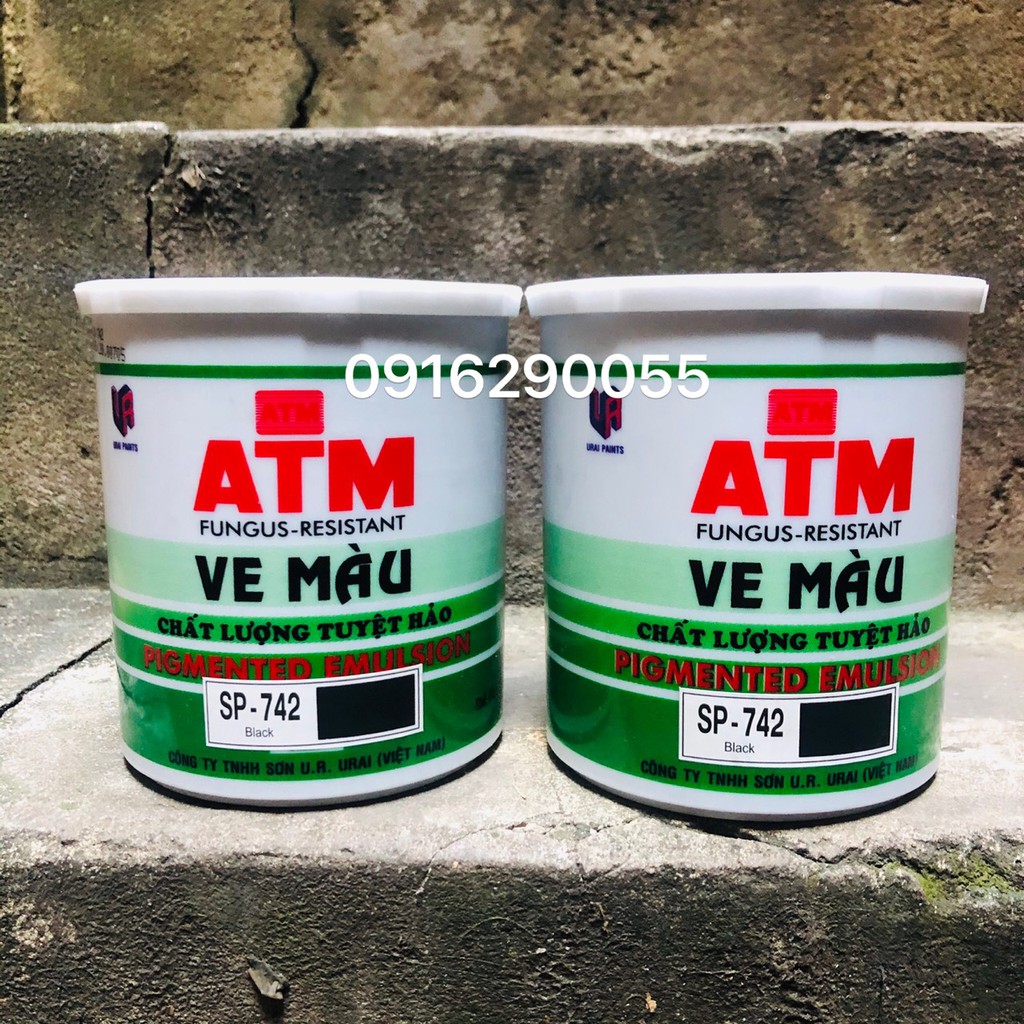 [Sơn chậu] Ve ATM màu đen (1L)