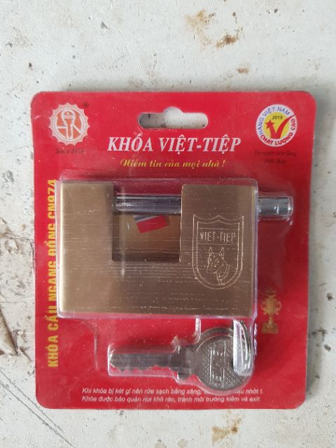 Khóa cầu ngang đồng việt tiệp (các cỡ)