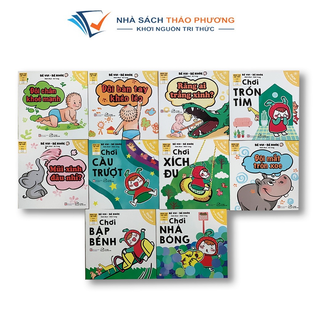 Sách - Ehon em bé hạnh phúc-Bé vui bé khỏe - Bộ 5 cuốn - dành cho trẻ từ 1-6 tuổi