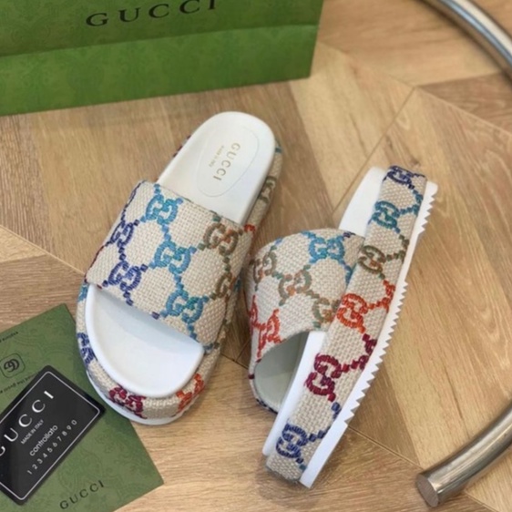 Dép Xuồng Bánh Mì GC Cao 5cm QC Hàng Hộp SC TRINH LÊ SHOP GIÀY DÉP