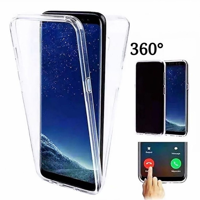 Ốp điện thoại PC+TPU trong suốt bảo vệ 360 độ cho Xiaomi 10 10pro 10lite 10T 10Tpro 5G 10lite 5G 11 11lite 11ultra 11pro 11T 11Tpro